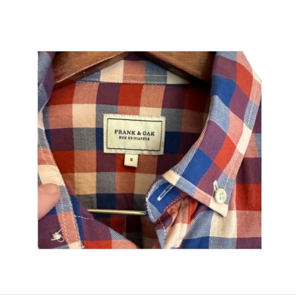 Frank & Oak Long Sleeve Plaid Buttoned Down Shirt - Picture 2 of 6